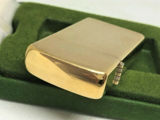 Rare ZIPPO Vintage 10K Gold Filled GF Slim Lighter w Case 6