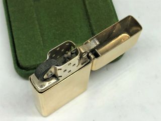 Rare ZIPPO Vintage 10K Gold Filled GF Slim Lighter w Case 8