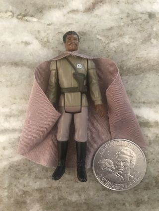 Vintage Kenner Star Wars Potf General Lando Calrissian Figure,  Loose W/ Coin