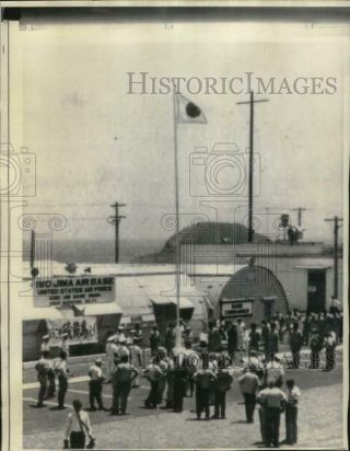 1968 Press Photo Ceremony Marks Iwo Jima Island 