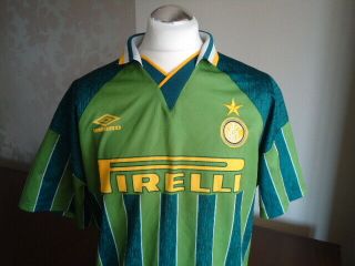 INTER MILAN UMBRO 1995 Away Shirt EXTRA LARGE Rare Vintage Calcio 3