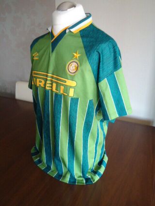 INTER MILAN UMBRO 1995 Away Shirt EXTRA LARGE Rare Vintage Calcio 4