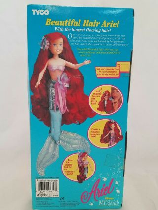 Vintage Hair Ariel The Little Mermaid Tyco Disney Princess Doll NIB 3