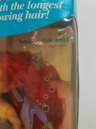 Vintage Hair Ariel The Little Mermaid Tyco Disney Princess Doll NIB 8