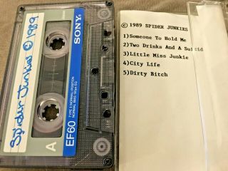 Spider Junkies Demo Cassette Hair Metal Glam Rock 1989 Rare 2