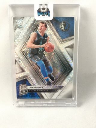 Luka Doncic 2018 - 19 Spectra Basketball White Sparkle Rare Ssp Parallel Case Hit