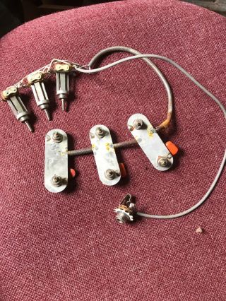Vintage 1964 Harmony H - 75 Electric Guitar Wiring Harness Pots Switchs Dearmond