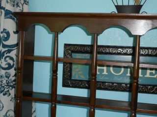 Vintage Wood Tea Cup and Saucer Wall Curio Display Shelf 4
