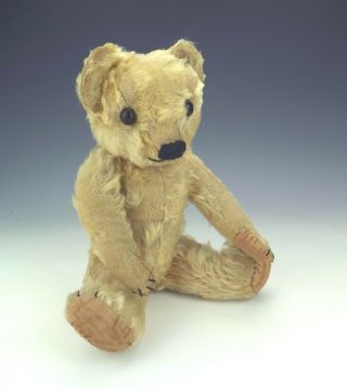 Antique Merrythought Gold Plush Teddy Bear - With Tag In Ear.