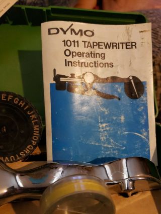 Dymo Tapewriter 1011 - Metal Tape Embossing System - vintage 2