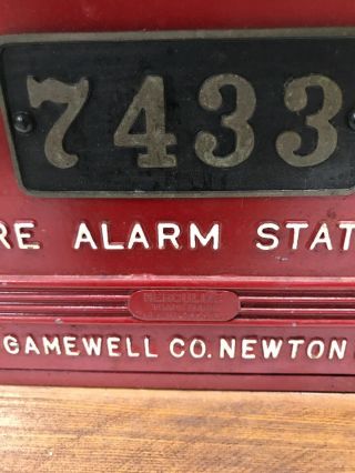 Vintage Gamewell Fire Department Alarm Station Call Box Key 4