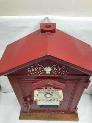 Vintage Gamewell Fire Department Alarm Station Call Box Key 6