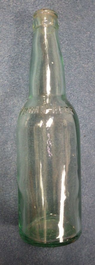 Vintage Primo Hawaiian Beer Glass Bottle Hawaii