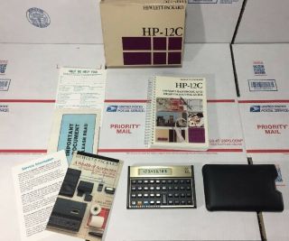 Vintage Hewlett Packard Hp - 12c Financial Calculator /never -
