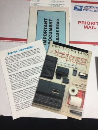 Vintage Hewlett Packard HP - 12C Financial Calculator /NEVER - 2