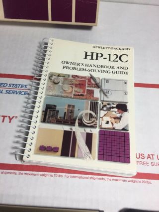 Vintage Hewlett Packard HP - 12C Financial Calculator /NEVER - 8