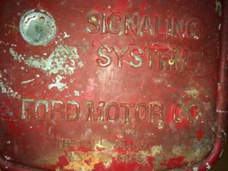 Vintage 40s/50s Gamewell Ford Motor Co Signaling System Fire Alarm Bell Call Box 2