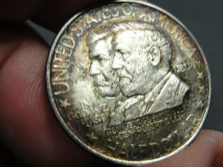Rare 1937 Antietam Silver Half Dollar 50c Rainbow Toning Commemorativ