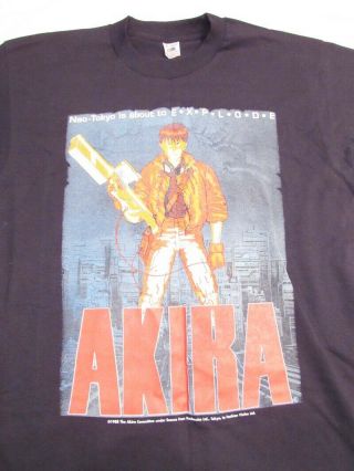 1988 Akira Tee Shirt,  Fashion Victim,  Tokyo To Explode,  Sz Xl,  Front & Back