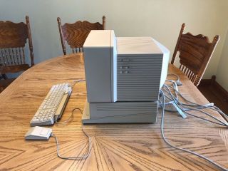 Vintage Apple IIgs in with monitor,  drives,  keyboard,  mouse 6