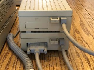 Vintage Apple IIgs in with monitor,  drives,  keyboard,  mouse 9
