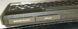 HP 75D VINTAGE COMPUTER with I/O & BARCODE READER MODULES 7