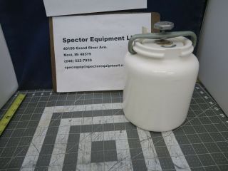 Vintage Norton / U S Stoneware Ball Mill Jar Ceramic Alumina 1.  8l / ½ Gal [b1s5