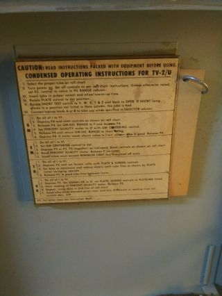 Vintage TV - 2/U Tube Tester Military Issue 2
