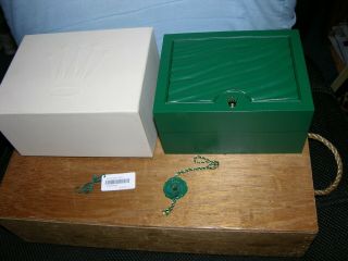 Vintage Green Rolex Case & Box Sa Geneve Suisse 39137.  71 With Tags