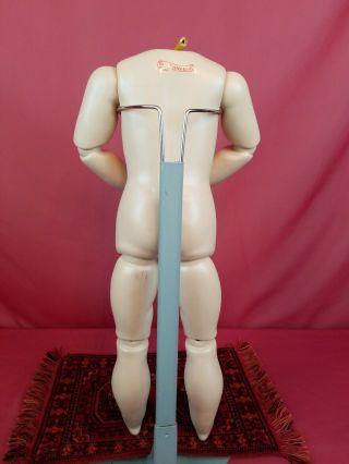 Vintage Seeley Antique Doll Body Fully Jointed For German/French Bisque Head 5