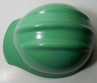 VINTAGE GREEN FIBERGLASS BULLARD 502 Hard Hat IRONWORKER 6