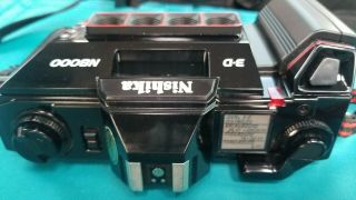 Vintage Nishika N8000 35mm quad lens Film camera and strap only 5