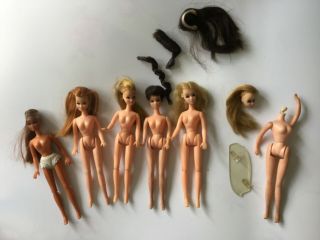 Vintage Pippa Dolls Mostly Spare.  3 Hair Extensions