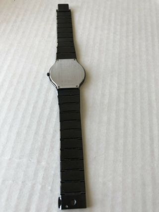 MOVADO MUSEUM MENS BLACK ULTRA THIN QUARTZ WATCH 84 - 40 - 880A FOR PARTS/REPAIR 9