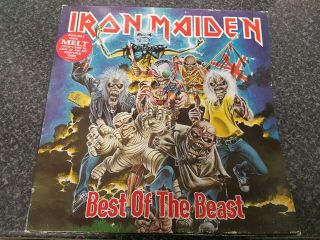 Iron Maiden Best Of The Beast Box Set 4 Lp Set With Book Ultra Rare