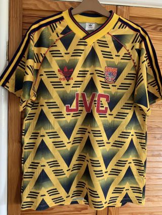 Rare Vintage Arsenal Adidas “bruised Banana” - Away Shirt 1991/93 - Men’s 38/40