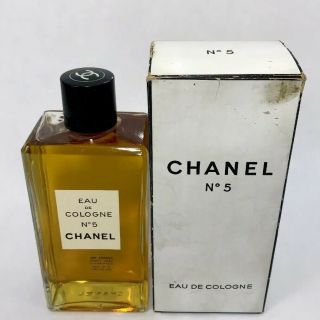 Rare Vintage Midcentury Chanel No.  5 Eau De Cologne 8.  0 Oz 2