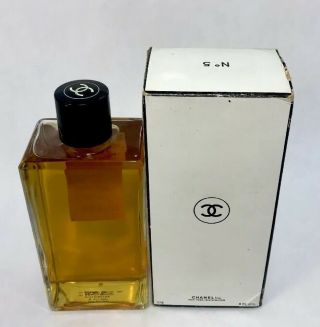 Rare Vintage Midcentury Chanel No.  5 Eau De Cologne 8.  0 Oz 4