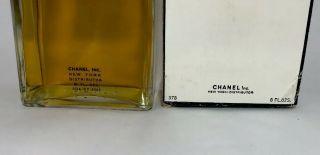 Rare Vintage Midcentury Chanel No.  5 Eau De Cologne 8.  0 Oz 5