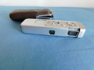 Vintage Minox Wetzlar Subminiature Spy Camera / With Leather Case / Not