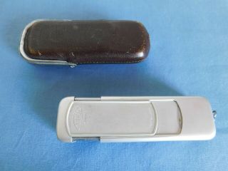 VINTAGE MINOX WETZLAR SUBMINIATURE SPY CAMERA / with leather case / not 6