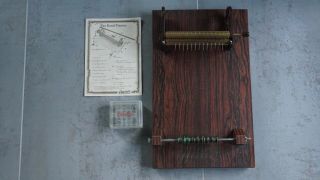 Vintage READ 16 - Row Pleater Smock Gathering Machine with CUSTOM WOOD BASE,  MORE 3