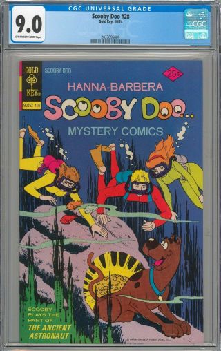 Scooby Doo 28 Cgc 9.  0 Vf/nm Rare Gold Key 1970 Series