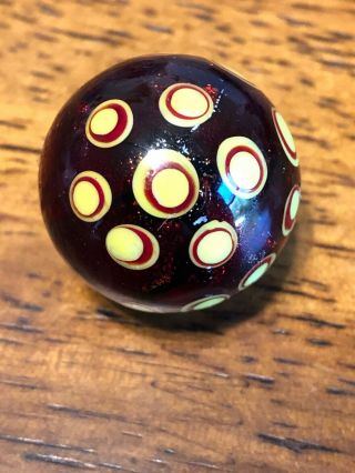 Karen Federico Vintage Glass Marble Contemporary Art Glass Rare Marble.  95