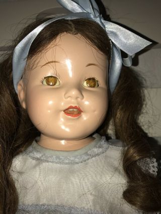 Antique Composition/Cloth Girl Doll 27 Inches Tall Sleep Eyes 3