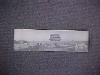 Orig Vintage Chinese - China Real Photo Temple Along A Wall China C 1900