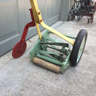 Vintage 1950 ' s 1960 ' s Neptune Reel Mower Edger Trimmer Combo - SHIPS WORLDWIDE 2