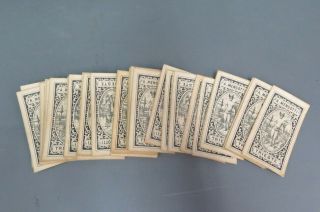 Rare Vintage Italian Playing Cards A.  Mengotti Trieste Complete 40 Pc Set