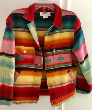 Vintage Ralph Lauren Jacket Navajo Pattern Sz Small