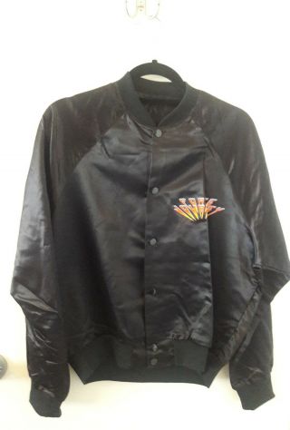 Vintage " Journey Frontiers Concert Jacket 1983 " Size M 100 Acetate Satin